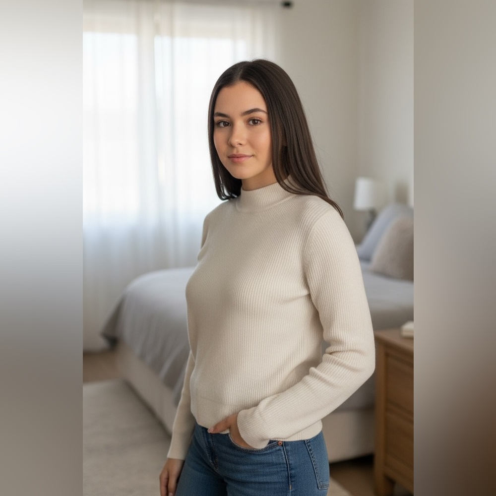 Women's Nostalgia Cream Sweater Medium size 8-10